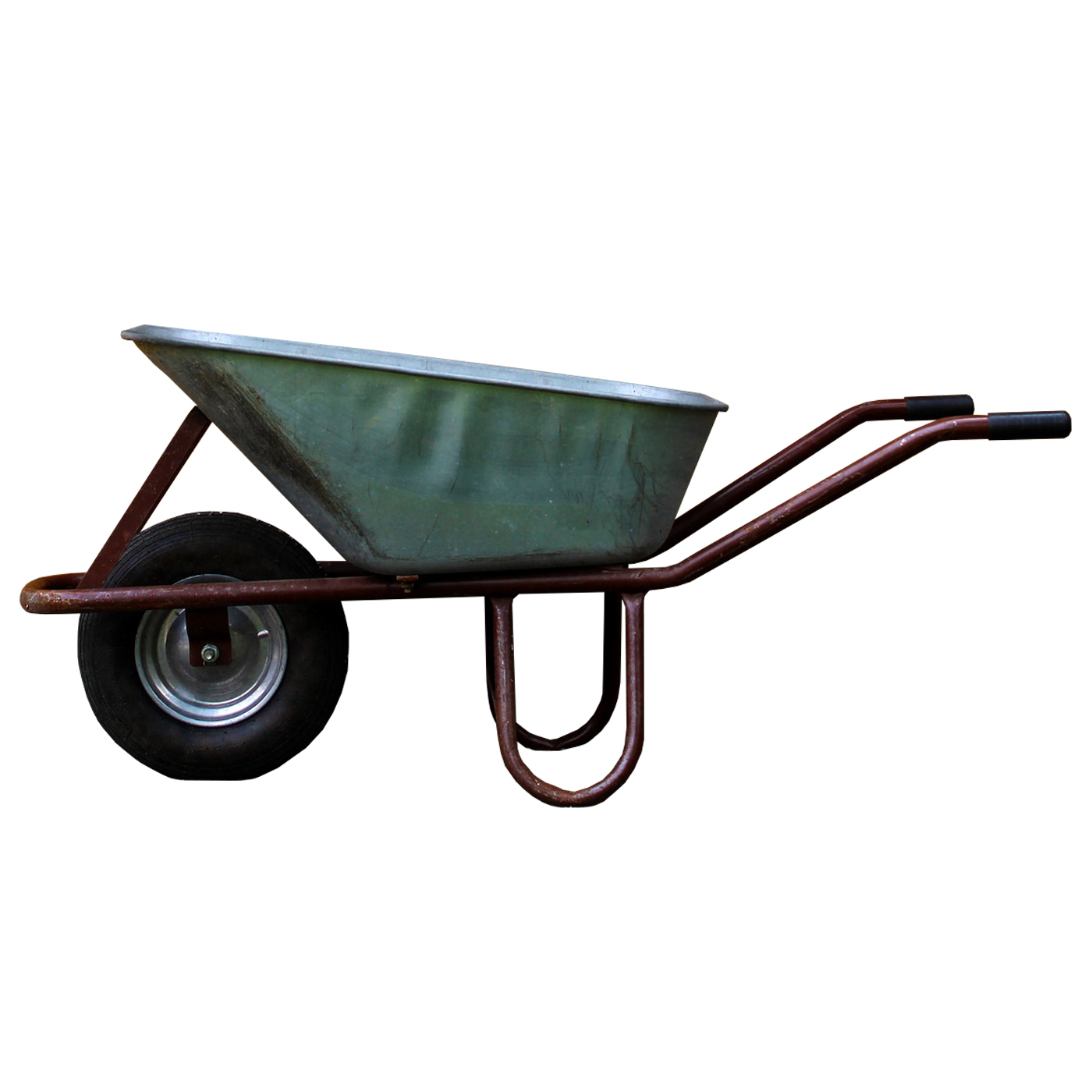 Wheelbarrow and dolly wheel