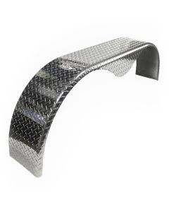 9" x 66" 0.090 tandem aluminum fender checkered plate (13"-14" rim)