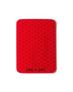 2" x 2 3/4" red reflective tape