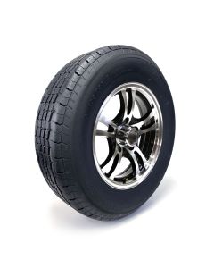 ST205/75R15 8 ply LRD 2150 lbs radial Westlake tire and 15" 5 holes aluminum Jaguar rim