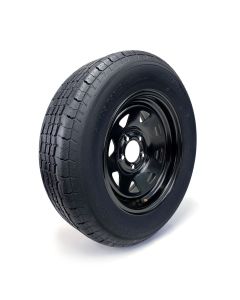 ST205/75R15 8 ply LRD 2150 lbs radial Westlake tire and 15" 5 holes black rally rim