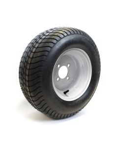 20.5" x 8" x 10" 12 ply LRF 1670 lbs Hakuba tire and 10" 4 holes white rim