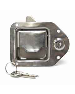 Poignée acier inoxydable avec serrure type G 3 1/4" x 4 3/8"