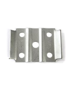 2 3/8" zinc tie plate for 1/2" U-bolt
