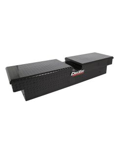 69 3/4" x 20" x 13.2" black aluminum double-lid crossover box DEEZEE