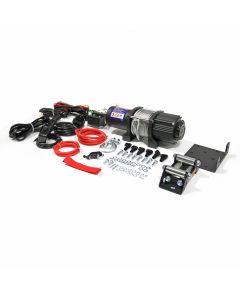 4K electric winch for ATV with wire remote control (50' steel cable)