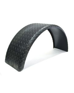 9" x 29 1/2" 14 GA single steel fender checkered plate (14" rim)