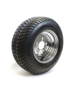 20.5" x 8" x 10" 12 ply LRF 1670 lbs Hakuba tire and 10" 5 holes galvanized rim