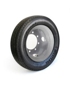 215/75R175 16 ply LRH 4805 lbs radial Westlake tire and 17 1/2" 8 hole white double rim