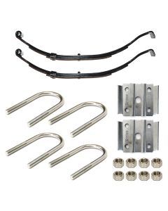 Ensemble de ressorts 1,6K à glissière 3L 24 1/2" x 1 3/4" pour tube 2" avec quinc.
