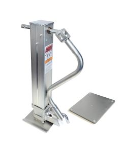 Vérin ajustable 12K 12 1/2" zinc poignée de côté avec base renforcie et plaque à souder RAM