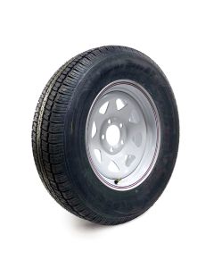 205/75R15 6 ply LRC 1820 lbs radial Castle Rock tire and 15" 5 holes rally rim