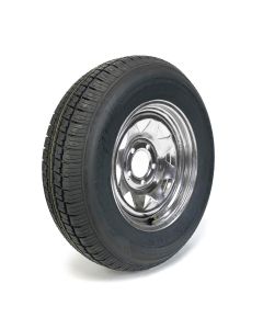 205/75R14 6 ply LRC 1760 lbs radial Castle Rock tire and 14" 5 holes galvanized rim