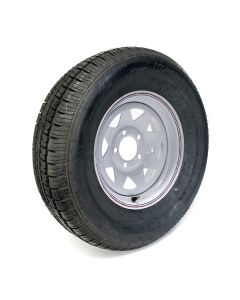 205/75R14 8 ply LRD 2040 lbs radial Castle Rock tire and 14" 5 holes rally rim