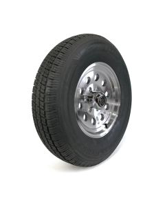 235/80R16 10 ply LRE 3520 lbs radial Castle Rock tire and 16" 6 holes aluminum modular rim