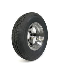 235/80R16 10 ply LRE 3520 lbs radial Castle Rock tire and 16" 8 holes aluminum double rim