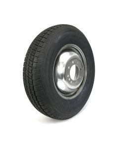 235/80R16 10 ply LRE 3520 lbs radial Castle Rock tire and 16" 8 holes galvanized double rim