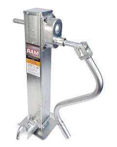 Vérin ajustable 12K 12 1/2" 2 vitesses zinc et tube carré 4" RAM