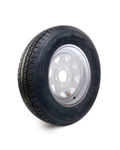 205/75R15 6 ply LRC 1820 lbs radial Castle Rock tire and 15" 5 holes 5" B.C. rally rim