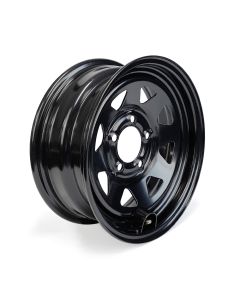 14" 5 holes black rally rim with valve protector