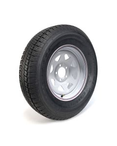 225/75R15 8 ply LRD 2540 lbs radial Castle Rock tire and 15" 5 holes rally rim