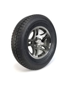 225/75R15 8 ply LRD 2540 lbs radial Castle Rock tire and 15" 5 holes S5-model aluminum rim