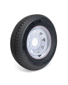 225/75R15 10 ply LRE 2830 lbs radial Castle Rock tire and 15" 6 holes rally rim