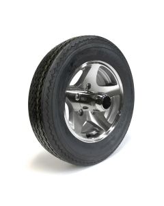 Pneu 530-12 6 plis LRC 1050 lbs Hakuba et jante 12" 5 trous Five Star aluminium