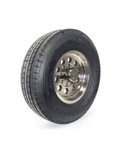 235/85R16 14 ply LRG 4400 lbs radial Westlake tire and 16" 8 holes aluminum modular rim