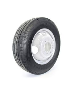 235/80R16 14 ply LRG 4080 lbs radial Westlake tire and 16" 8 holes white rim