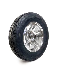 205/75R15 6 ply LRC 1820 lbs radial Castle Rock tire and 15" 6 holes S5-model aluminum rim