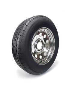 ST205/75R15 8 ply LRD 2150 lbs radial Westlake tire and 15" 5 holes chrome rim