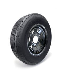 ST205/75R15 8 ply LRD 2150 lbs radial Westlake tire and 15" 6 holes black rally rim