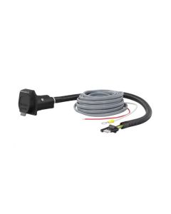 4-way flat (car) to 7-way RV blade (trailer) adapter with brake control wiring CURT