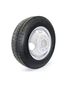 235/85R16 14 ply LRG 4400 lbs radial Westlake tire and 16" 8 holes white double rim