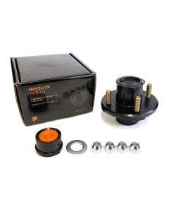Moyeu 4 goujons 1/2" B.C. 4" 2K cône 1" assemblé et graissé complet (en boîte) FRAMECO