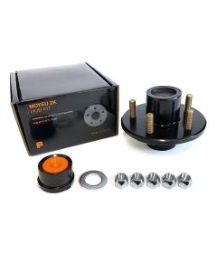 Moyeu 5 goujons 1/2" B.C. 4,5" 2K cône 1" assemblé et graissé complet (en boîte) FRAMECO