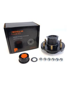 Moyeu 6 goujons 1/2" B.C. 5,5" 6K assemblé et graissé complet (en boîte) FRAMECO