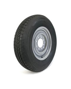 235/80R16 10 ply LRE 3520 lbs radial Castle Rock tire and 16" 8 holes grey rim
