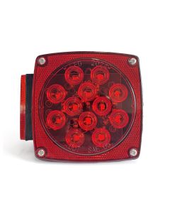 Lumière de position LED gauche 4 1/2" x 4 1/2" x 2 1/2" rouge 14 diodes (pour 10330L)