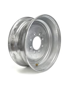 17 1/2" x 6 3/4" 8 holes 6200 lbs galvanized rim (10K-12K axle)