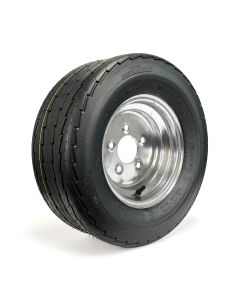 20.5" x 8" x 10" 6 ply LRC 1105 lbs Hakuba tire and 10" 5 holes galvanized rim