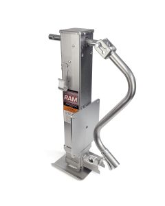 Vérin ajustable 12K 12 1/2" zinc poignée de côté avec base renforcie et plaque de fixation RAM