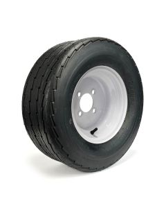 20.5" x 8" x 10" 10 ply LRE 1535 lbs Hakuba tire and 10" 4 holes white rim