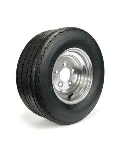 20.5" x 8" x 10" 10 ply LRE 1535 lbs Hakuba tire and 10" 5 holes galvanized rim