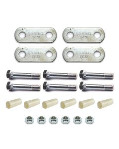 2K-3.5K single hardware with long shackle links, stover nuts and nylon bushings without hanger