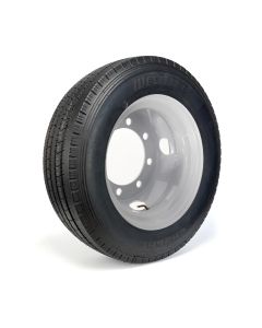 245/70R175 18 ply LRJ 6005 lbs radial Westlake tire and 17 1/2" 8 holes white double rim