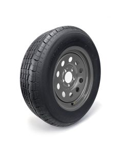 ST205/75R15 8 ply LRD 2150 lbs radial Westlake tire and 15" 5 holes grey rim
