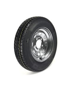 ST145R12 10 ply LRE 1520 lbs radial Hakuba tire and 12" 5 holes galvanized rim