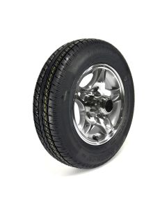 ST145R12 10 ply LRE 1520 lbs radial Hakuba tire and 12" 5 holes S5-model rim